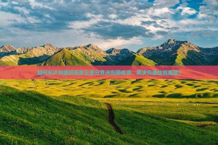 如何从泸州组织高效三亚分界洲岛团体游，解决交通住宿难题？