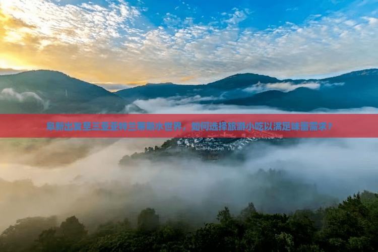 阜新出发至三亚亚特兰蒂斯水世界，如何选择旅游小吃以满足味蕾需求？