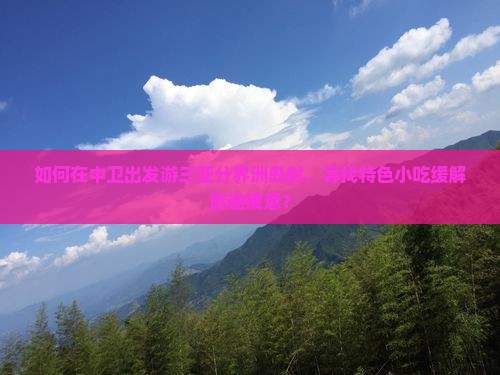 如何在中卫出发游三亚分界洲岛时，寻找特色小吃缓解旅途疲惫？