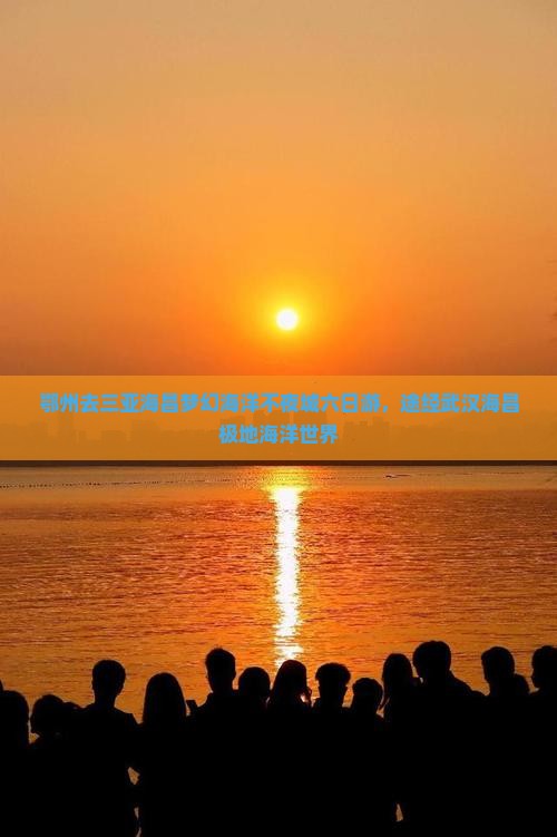 鄂州去三亚海昌梦幻海洋不夜城六日游，途经武汉海昌极地海洋世界