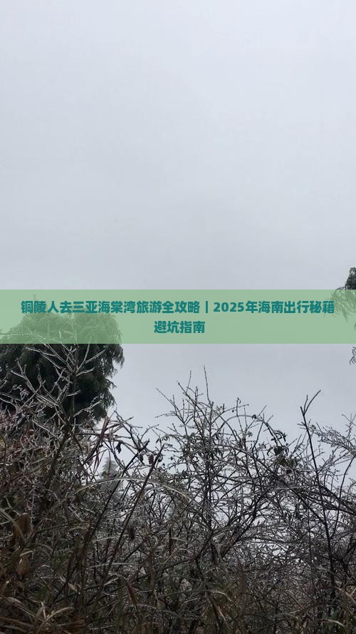 铜陵去三亚海棠湾哪里玩