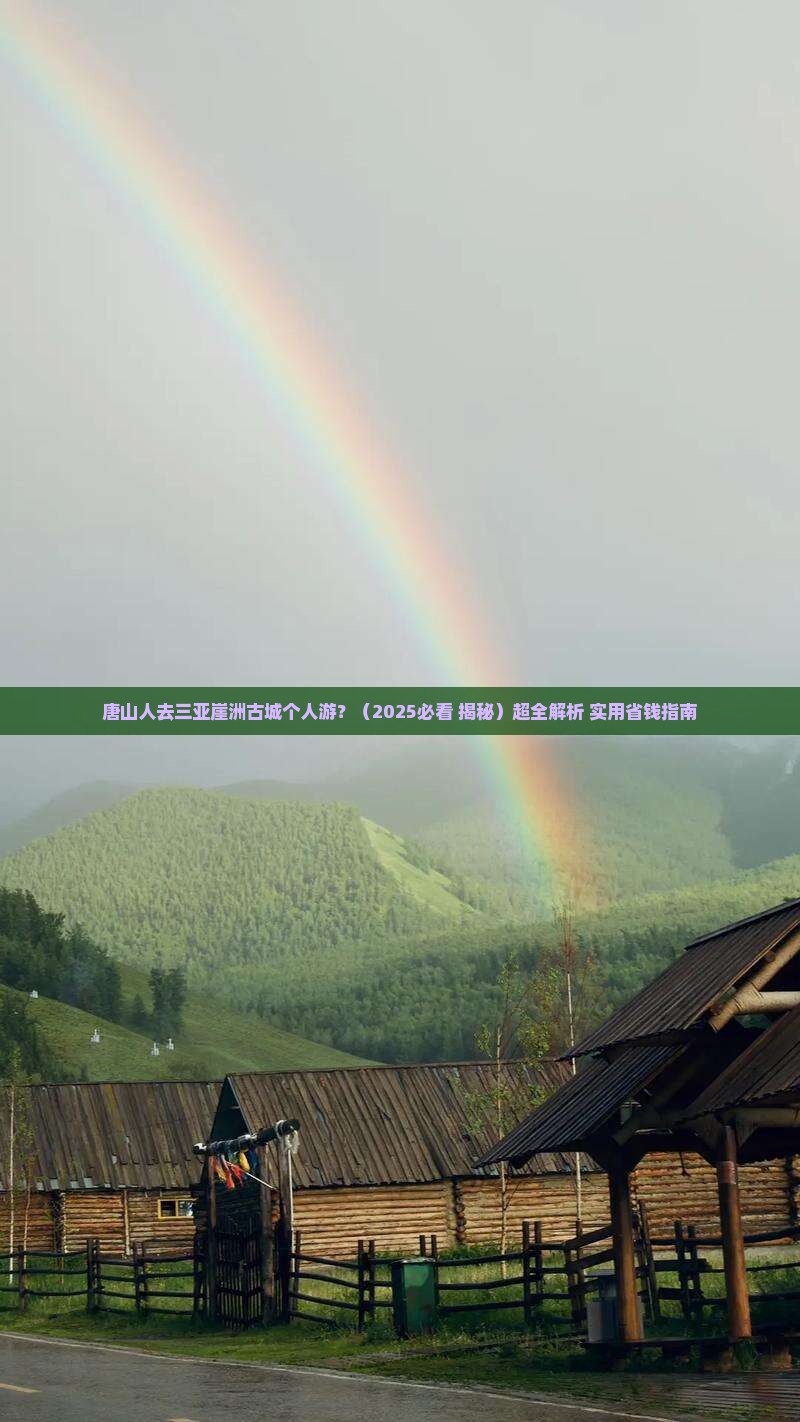 唐山前往三亚崖洲古城个人游