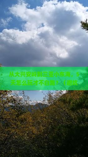 大兴安岭出发三亚小东海哪里玩