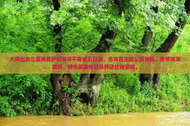 大同出发三亚海昌梦幻海洋不夜城五日游