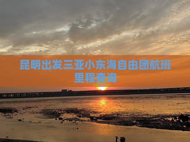 昆明出发三亚小东海自由团航班里程查询