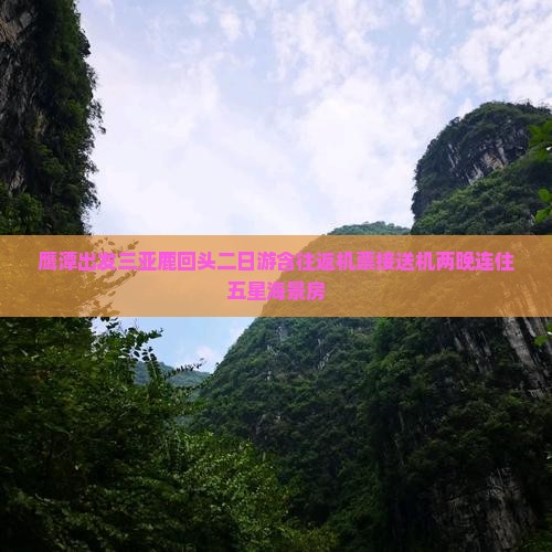 鹰潭出发三亚鹿回头二日游含往返机票接送机两晚连住五星海景房