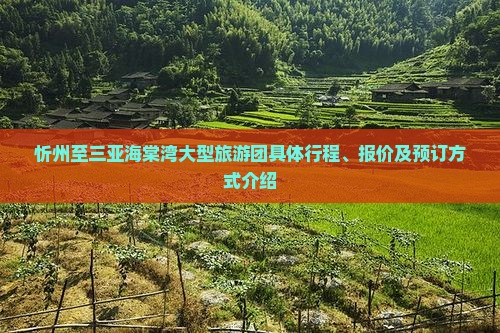 忻州至三亚海棠湾大型旅游团具体行程、报价及预订方式介绍
