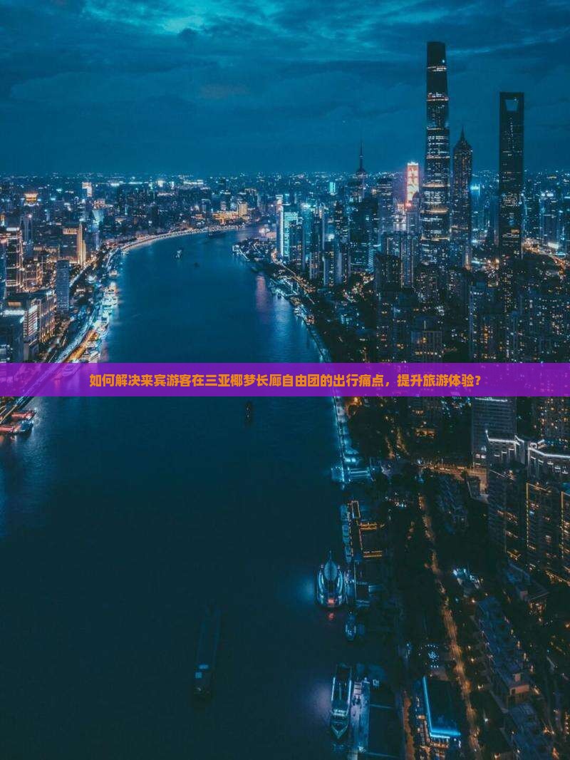 如何解决来宾游客在三亚椰梦长廊自由团的出行痛点，提升旅游体验？