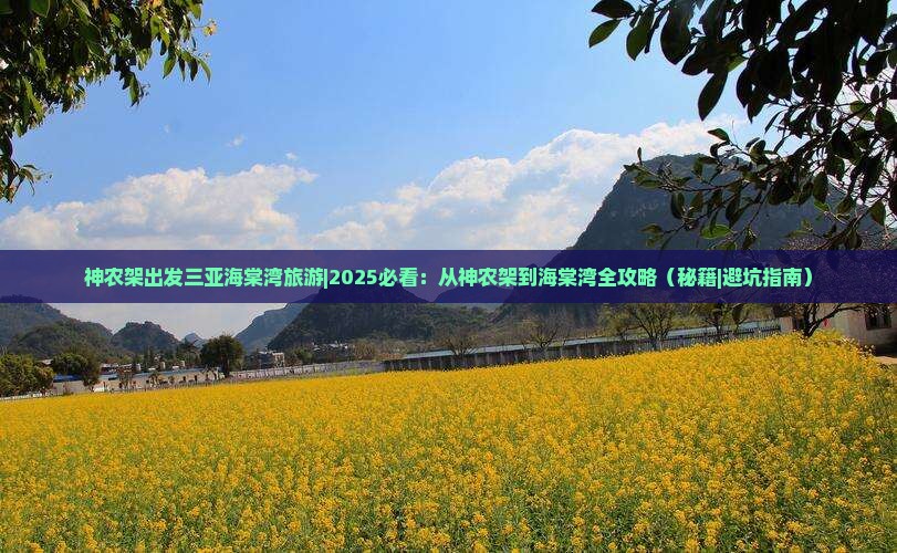 神农架出发三亚海棠湾旅游