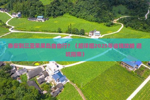 泰安出发三亚呆呆岛自由行