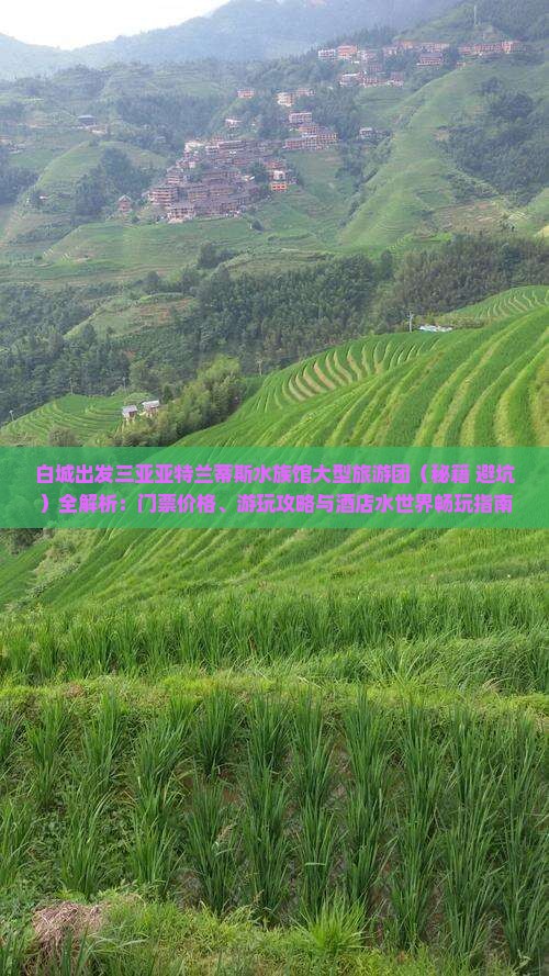 白城出发三亚亚特兰蒂斯水族馆大型旅游团