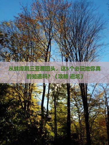 蚌埠前往三亚鹿回头必玩地