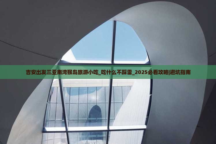 吉安出发三亚南湾猴岛旅游小吃