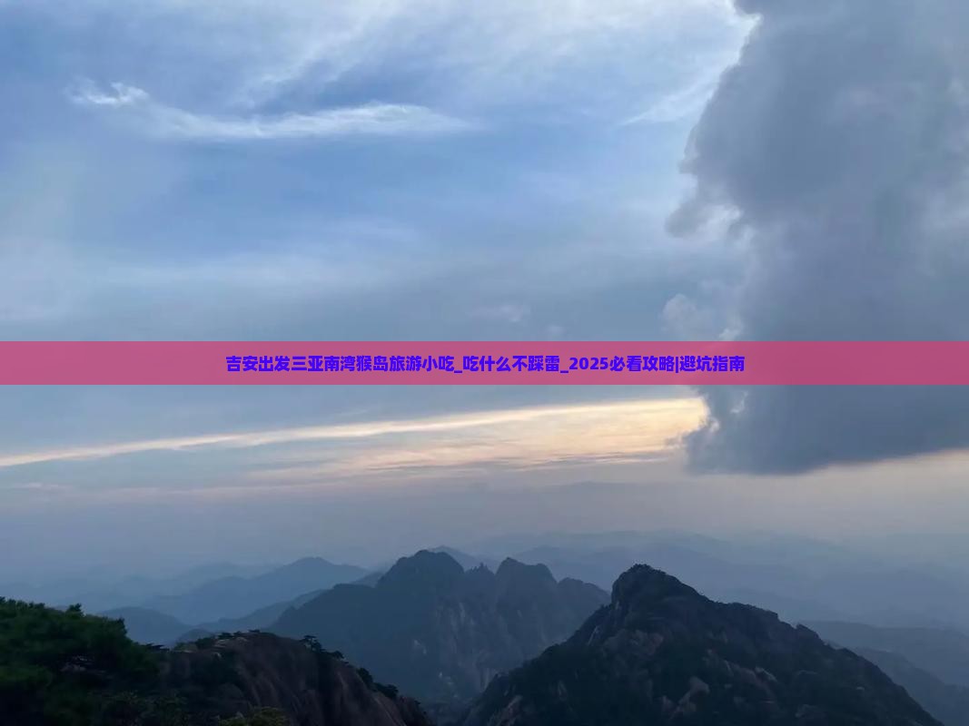 吉安出发三亚南湾猴岛旅游小吃