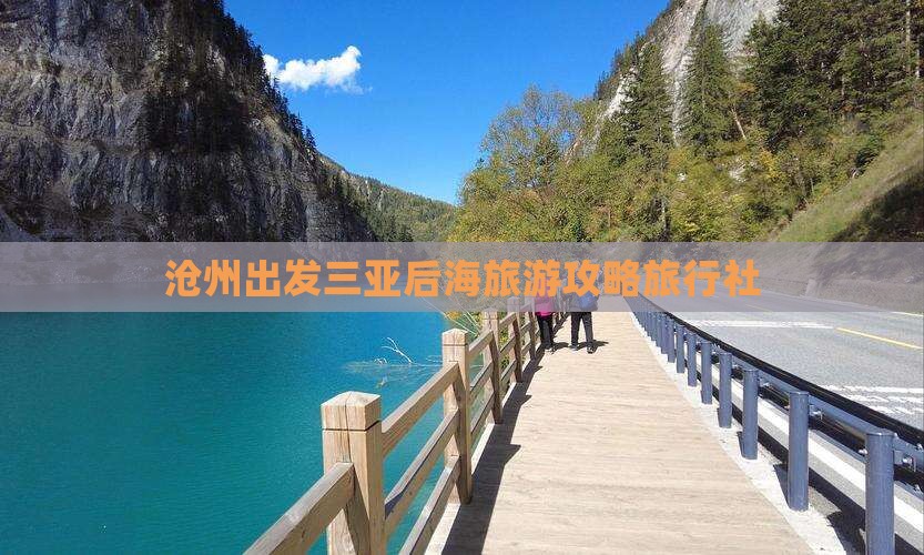 沧州去三亚后海旅行社
