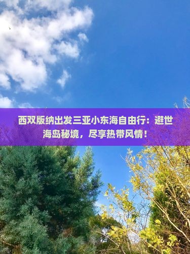 西双版纳出发三亚小东海自由行