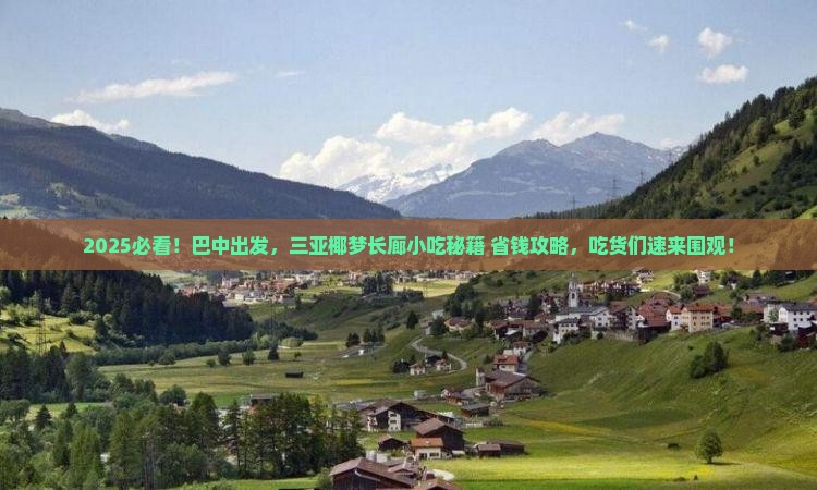 巴中去三亚椰梦长廊旅游小吃