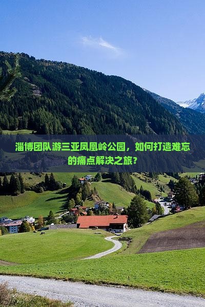 淄博团队游三亚凤凰岭公园，如何打造难忘的痛点解决之旅？
