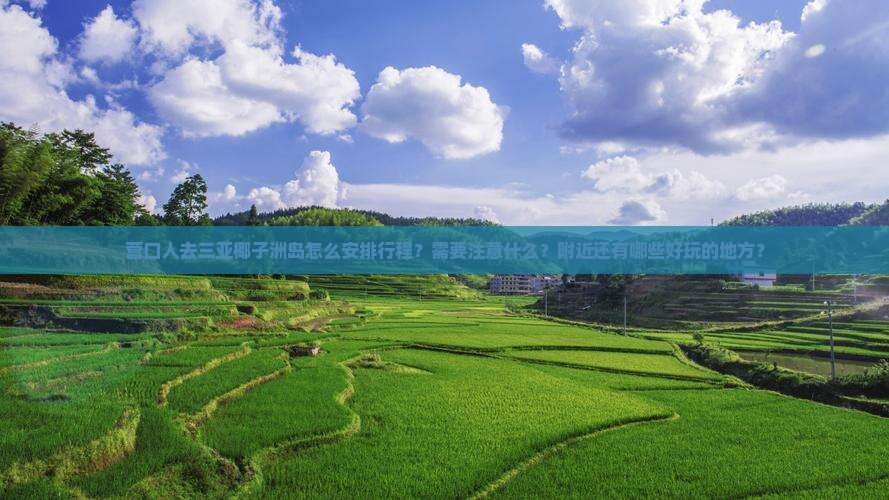 营口人去三亚椰子洲岛怎么安排行程？需要注意什么？附近还有哪些好玩的地方？