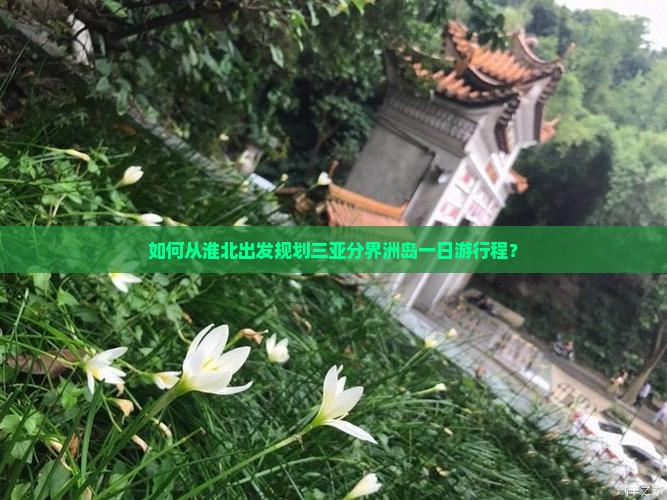 如何从淮北出发规划三亚分界洲岛一日游行程？