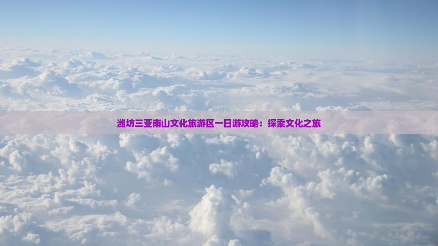 潍坊前往三亚南山文化旅游区一日游