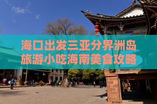 海口出发三亚分界洲岛旅游小吃