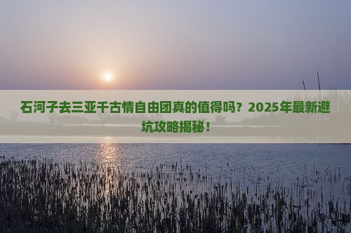 石河子去三亚千古情自由团