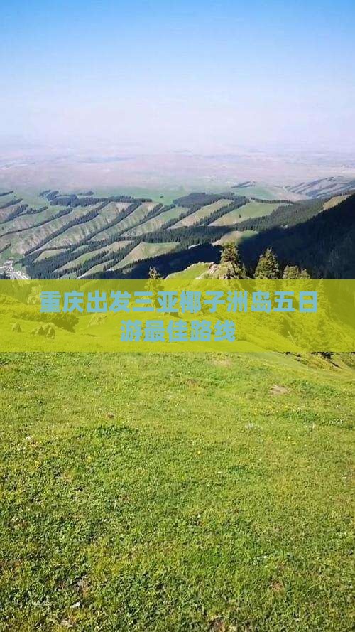 重庆出发三亚椰子洲岛五日游