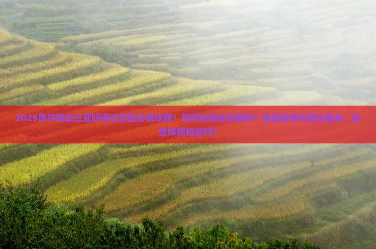 库尔勒去三亚呀诺达景区攻略