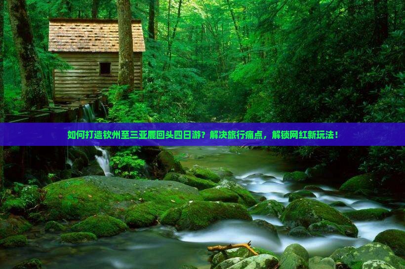如何打造钦州至三亚鹿回头四日游？解决旅行痛点，解锁网红新玩法！