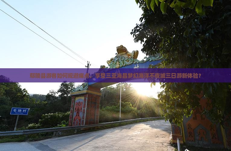 鄢陵县游客如何规避痛点，享受三亚海昌梦幻海洋不夜城三日游新体验？