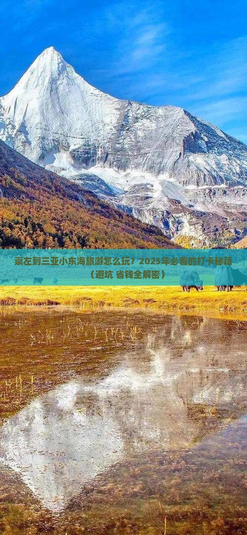 崇左前往三亚小东海旅游打卡点