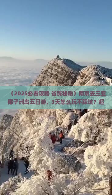 南京去三亚椰子洲岛五日游