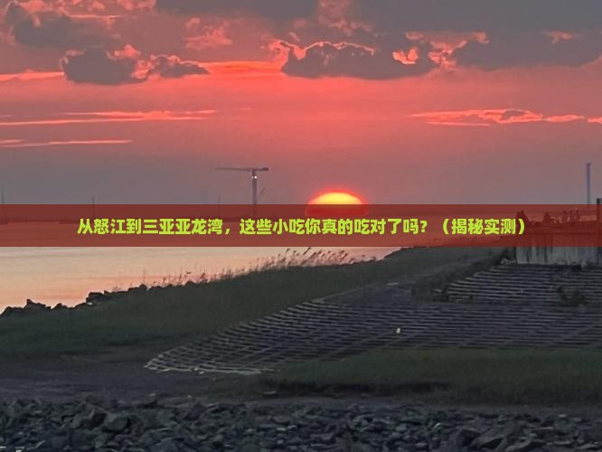 怒江出发三亚亚龙湾旅游小吃