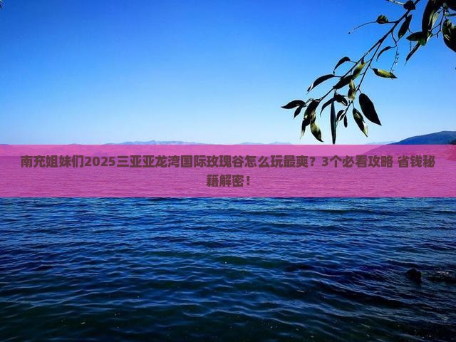 南充去三亚亚龙湾国际玫瑰谷哪里玩