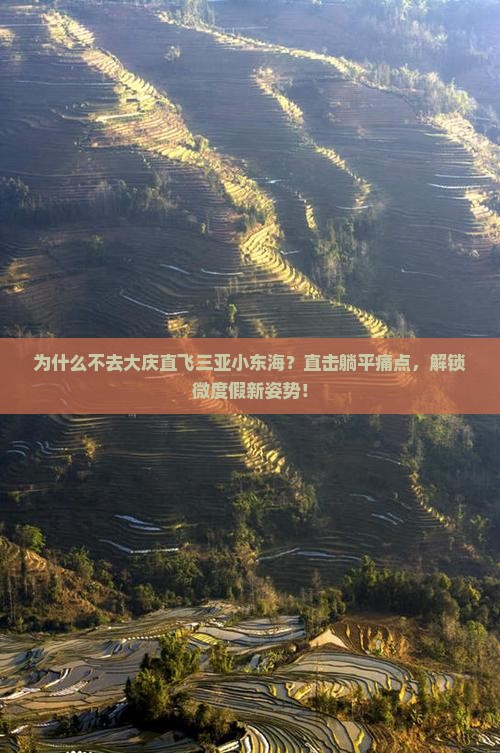 大庆去三亚小东海旅游