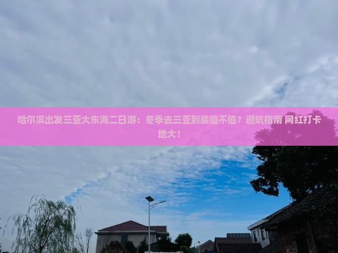 哈尔滨出发三亚大东海二日游