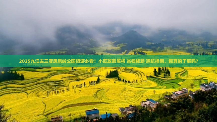 九江去三亚凤凰岭公园旅游小吃