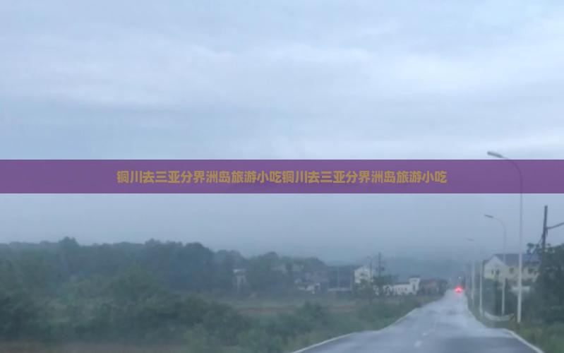 铜川去三亚分界洲岛旅游小吃