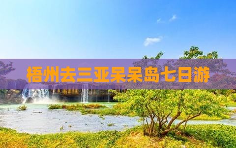 梧州去三亚呆呆岛七日游