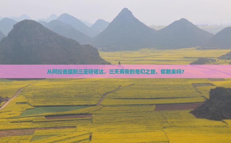 阿拉善盟去三亚呀诺达景区三日游