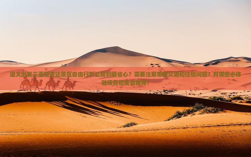 遵义出发三亚呀诺达景区自由行