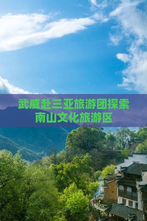 武威去三亚南山文化旅游区大型旅游团