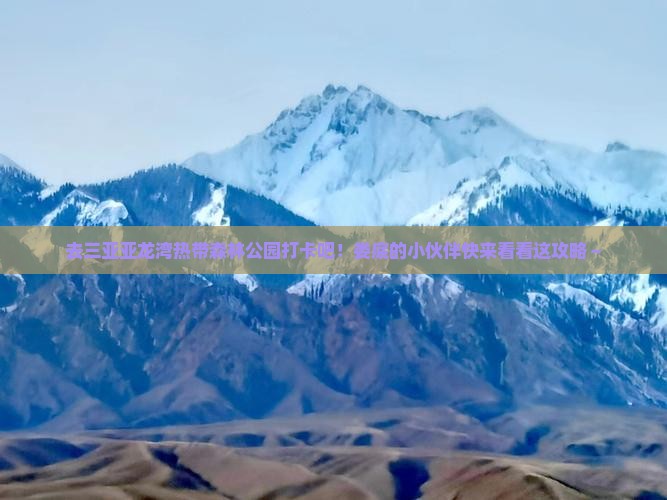 娄底去三亚亚龙湾热带森林公园旅游打卡点