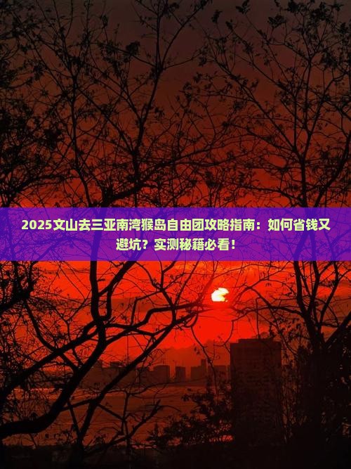文山去三亚南湾猴岛自由团