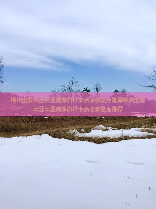 锦州出发三亚三亚湾旅游打卡点