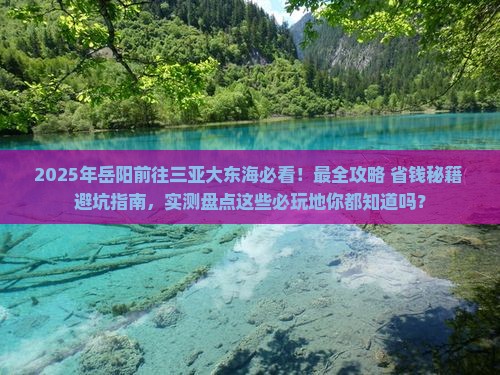 岳阳前往三亚大东海必玩地