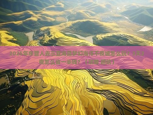 东营去三亚海昌梦幻海洋不夜城个人游