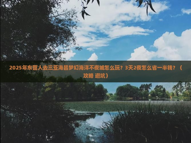 东营去三亚海昌梦幻海洋不夜城个人游