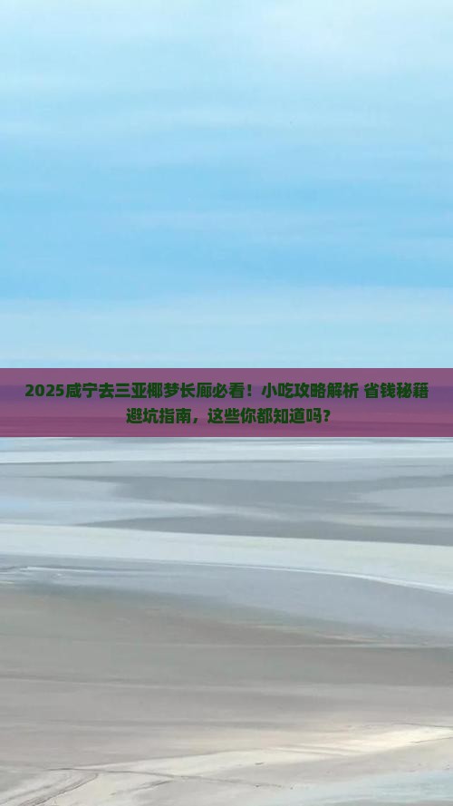 咸宁去三亚椰梦长廊旅游小吃